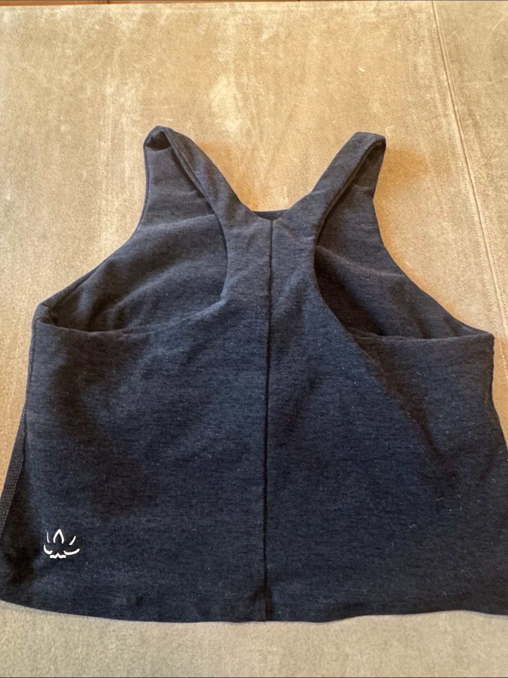 Beyond Yoga Black Racerback Cropped Tank Top